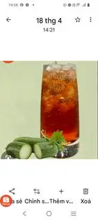 Hình ảnh Trà bí đao hạt chia ly 900ml