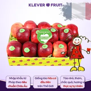 Hình ảnh Táo Juliet Organic Baby Pháp -  Khay 14 quả - Táo Organic - Táo Hữu cơ Pháp