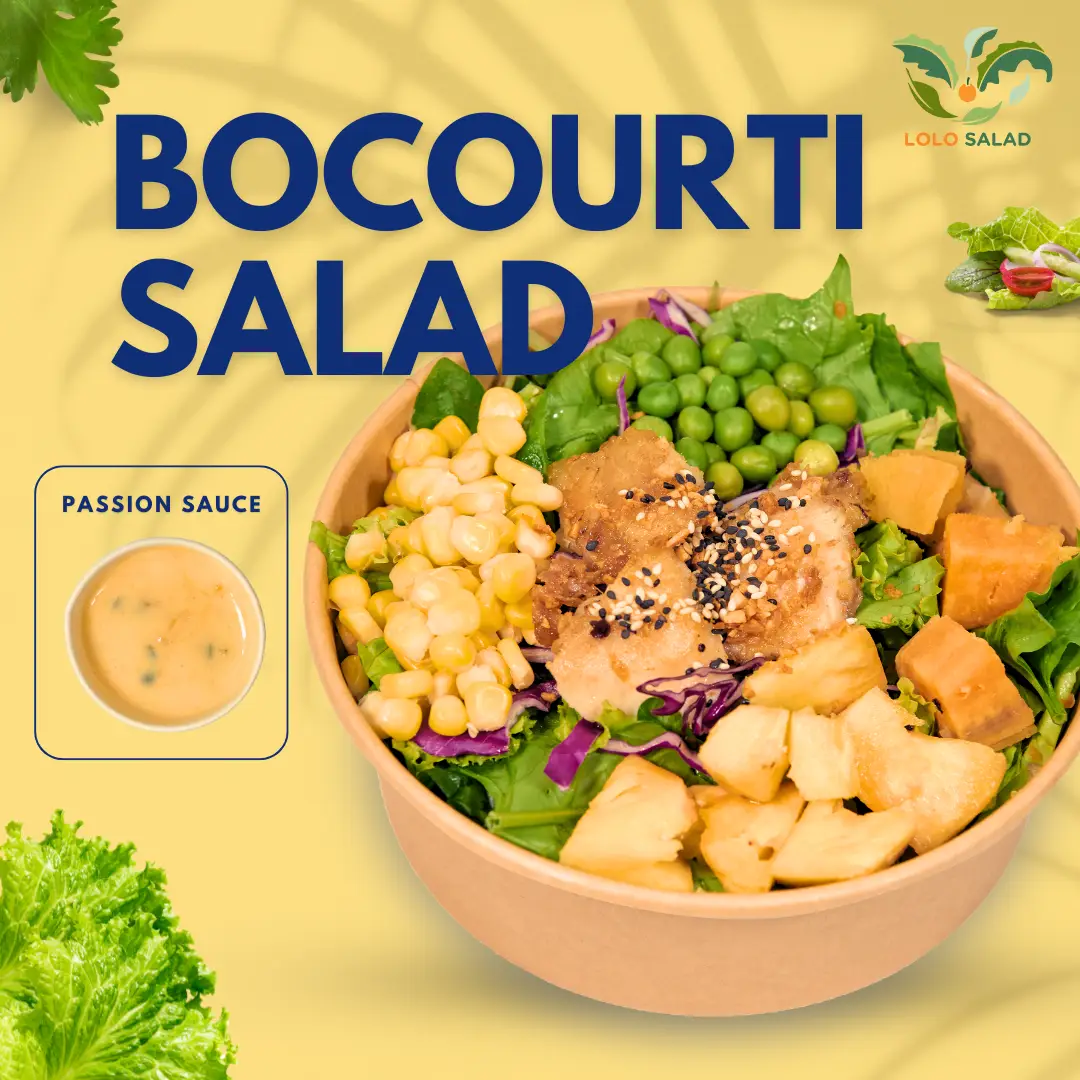 Hình ảnh Bocourti salad (salad cá basa xốt kem chanh dây)