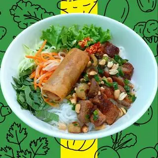 Hình ảnh Bún Thịt Nướng và Chả Giò 
