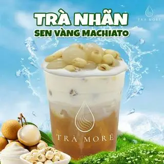 Hình ảnh Trà Nhãn Sen Vàng Machiato