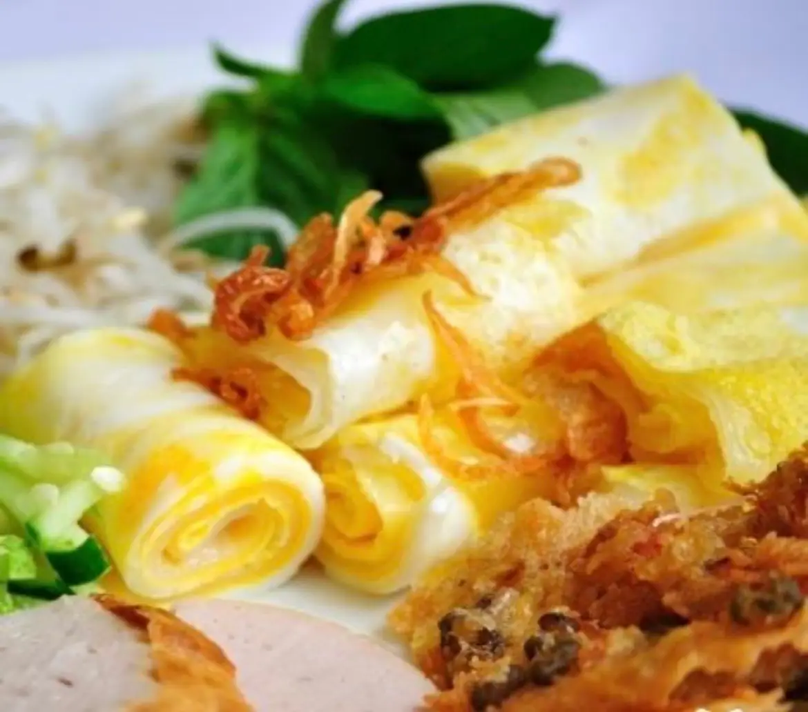 Hình ảnh bánh cuốn trứng đặc biệt 