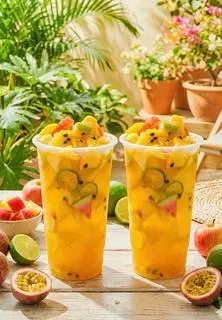 Hình ảnh Trà Trái Cây Nhiệt Đới Ly 700ML