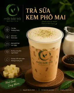 Hình ảnh Trà sữa kem phô mai