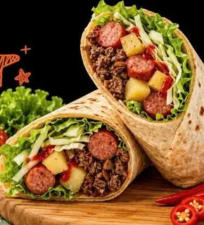 Hình ảnh Tacos bò xúc xích