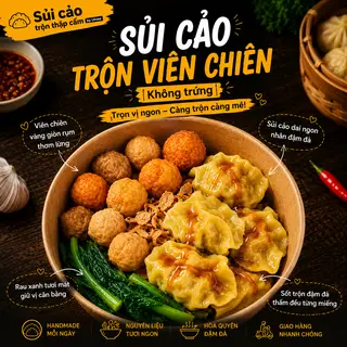 Hình ảnh (KT) Sủi cảo nhân thịt trộn viên chiên sốt Hoishin