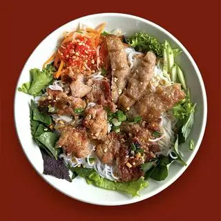 Hình ảnh Bún thịt nướng + nem nướng