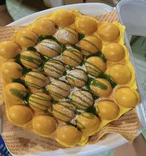 Hình ảnh Bánh trứng gà non sốt matcha