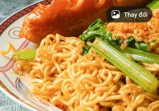 Hình ảnh Mì trộn Indo & xúc xích Đức