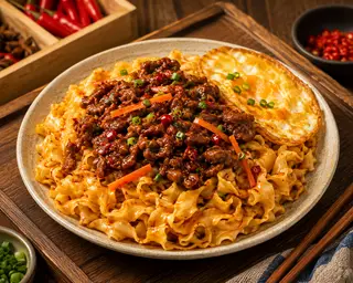 Hình ảnh Mì trộn dao cắt TQ - ốp la