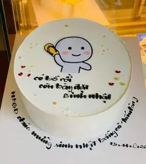 Hình ảnh bánh kem cầm dép