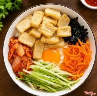 Hình ảnh Cơm Trộn Chả Cá Hàn 