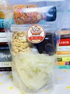 Hình ảnh Sốt bò - Đậu phộng-Hành phi tép khô