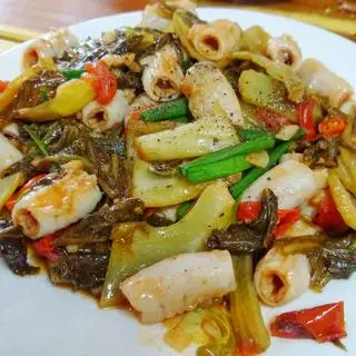 Hình ảnh Lòng non xào dưa chua