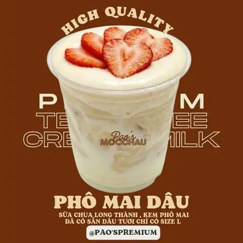 Hình ảnh Sữa Chua Phô Mai Dâu Size L