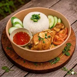 Hình ảnh Cơm tấm Đùi Gà Sốt Mắm