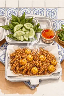 Hình ảnh Chân Gà Mix 2-Sốt Mắm Tỏi