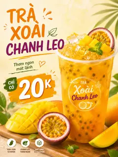 Hình ảnh Trà xoài chanh leo