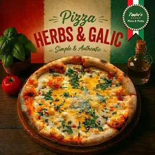 Hình ảnh Pizza Bơ Tỏi & Thảo Mộc | Herbs & Garlic Cheesy Pizza