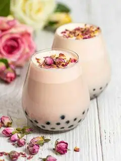 Hình ảnh Trà Sữa Hoa Hồng
