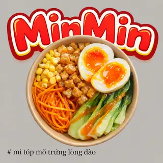 Hình ảnh Mì trộn Indomie Trứng Tóp Mỡ mắm tỏi