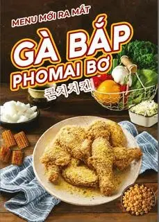Hình ảnh Gà bắp phô mai bơ