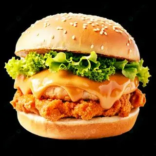 Hình ảnh Burger Bò + Phomai Lát Chảy - Ahy 201 Tân Hoà Đông