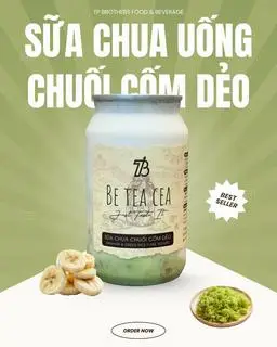 Hình ảnh Sữa Chua Uống Cốm Chuối dẻo