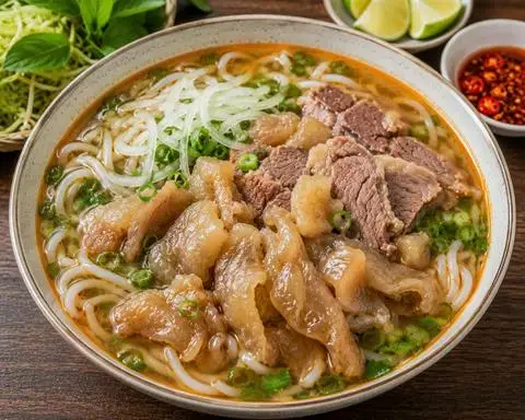 Hình ảnh Bún bò nạm - gân
