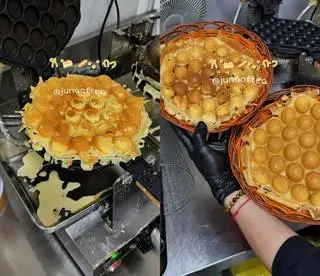Hình ảnh Bánh trứng gà non - sốt dâu