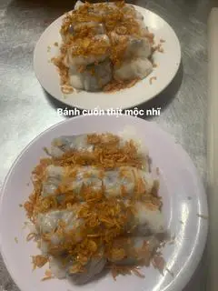 Hình ảnh bánh cuốn nóng nhân thịt nấm mèo
