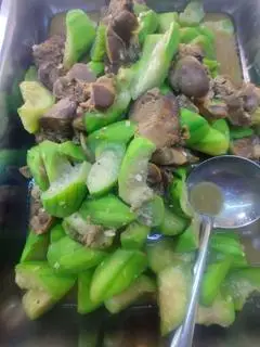 Hình ảnh long gà xào mướp