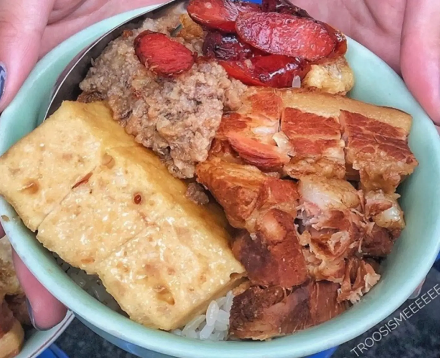 Hình ảnh  Xôi chả thịt