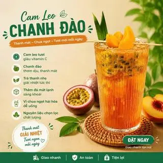 Hình ảnh Trà cam leo chanh đào