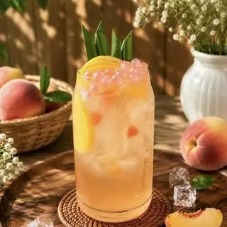 Hình ảnh Trà Olong Đào Hồng 500ml