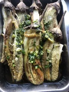 Hình ảnh Cơm cà tím nướng mỡ hành 
