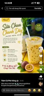 Hình ảnh sữa chua chanh dây 
