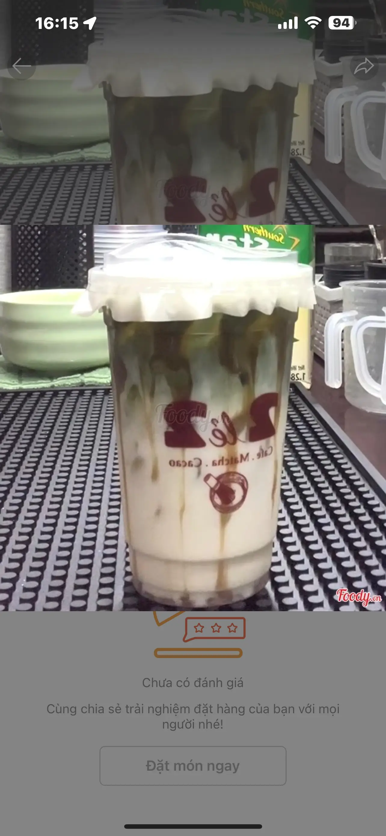 Hình ảnh Matcha latte caramel