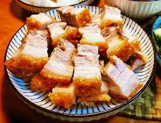 Hình ảnh thêm 100g heo quay ngũ vị bì giòn 