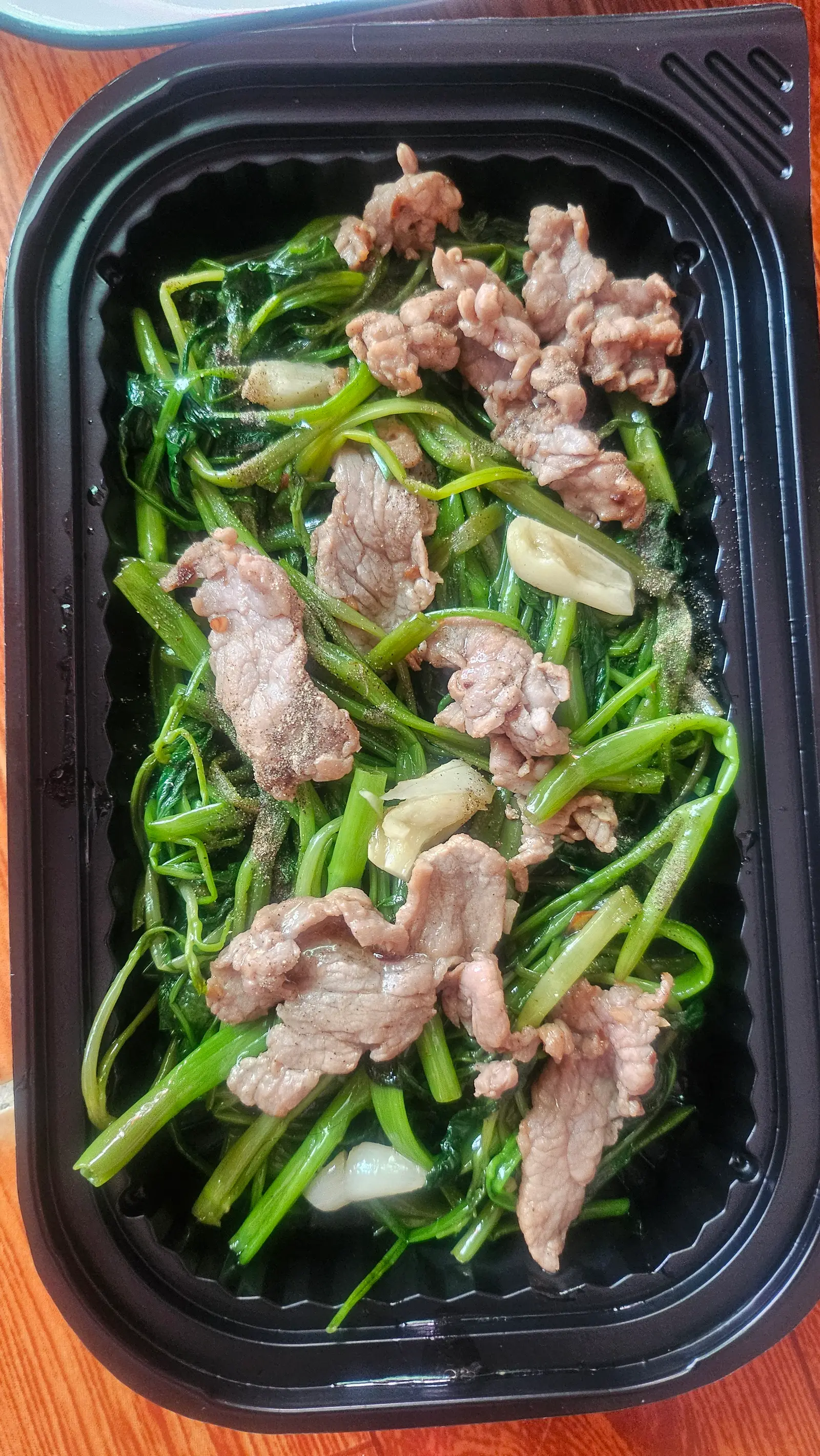 Hình ảnh Rau muống xào thịt bò