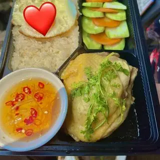 Hình ảnh Cơm gà má đùi luộc