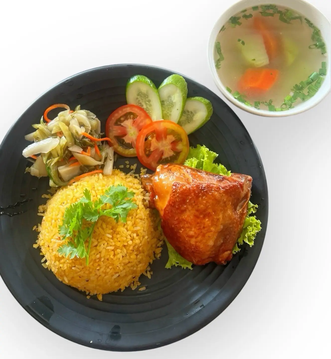Hình ảnh Cơm gà xối mỡ - Má đùi lớn 