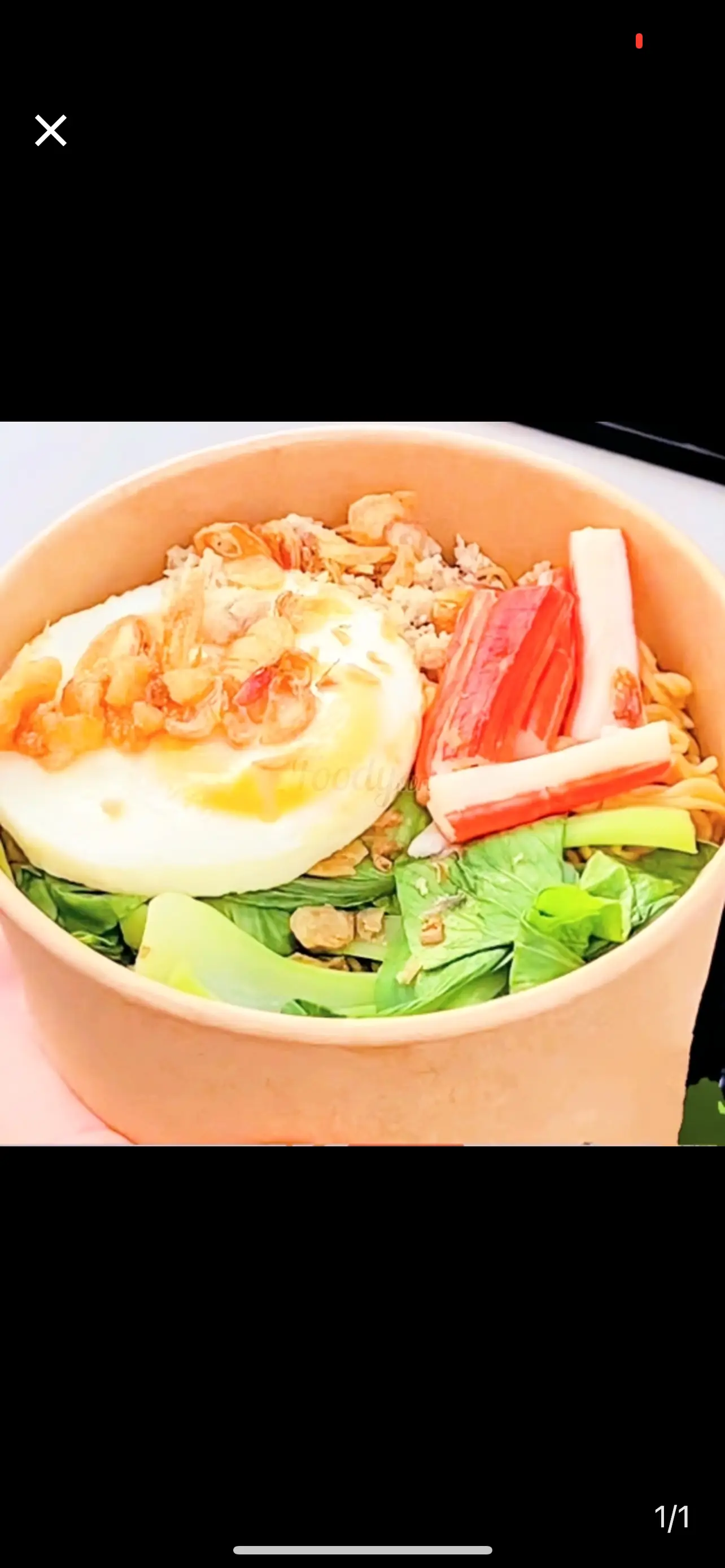 Hình ảnh Mì Indomie + Trứng + Thanh Cua 