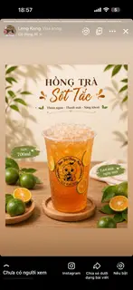 Hình ảnh Hồng trà sốt tắc