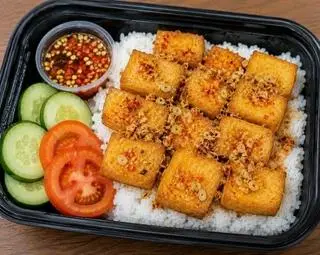 Hình ảnh Cơm đậu hũ chiên sả
