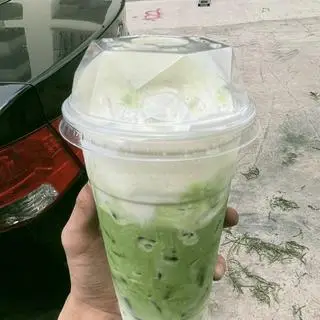 Hình ảnh Matcha latte kem muối