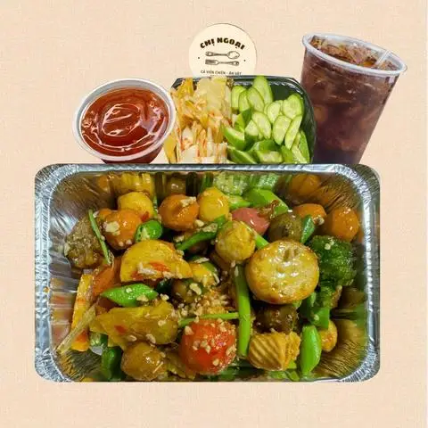 Hình ảnh Combo Thập Cẩm NHỎ Chiên Mắm Tỏi + 1 Trà tắc / Coca