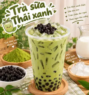 Hình ảnh Trà Sữa Thái Xanh