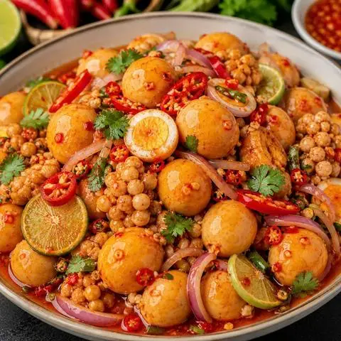 Hình ảnh Trứng non sốt thái