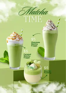 Hình ảnh matcha latte kem muối